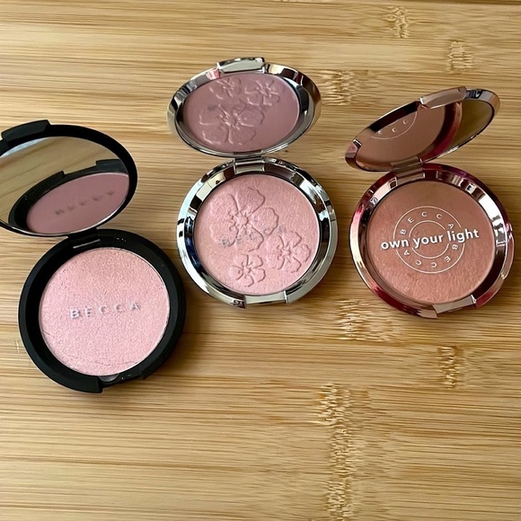 Brand New Becca Set of 3 Shimmering Skin Perfectors Pressed Powder Highlighter - Picture 1 of 13